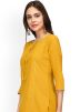 Yellow Readymade Gota Patti Laced Kurta Set