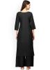 Black Gota Patti Laced Long Kurta With Palazzo