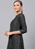 Black Readymade Straight Cut Kurta With Palazzo