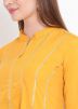 Yellow Gota Patti Laced Readymade Flared Kurta Set