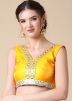 Pink Mirror Embellished Lehenga Choli In Net