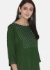 Readymade Green Embroidered Kurta With Palazzo