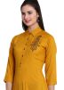 Yellow Block Printed Readymade Kurta With Palazzo