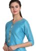 Readymade Blue Cotton Silk Kurta With Pant