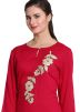 Red Gota Patti Embellished Kurta With Palazzo