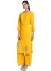 Readymade Yellow Gota Patti Work Kurta With Palazzo