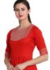 Red Gota Patti Laced Tiered Kurta With Palazzo