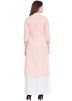 Peach Cotton Slit Style Long Kurta Palazzo Set