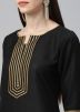 Readymade Black Rayon Kurta Palazzo Set