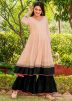 Readymade Cream Kameez And Sharara Set