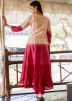 Readymade Red Anarkali Kameez Pant Set