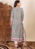 Readymade Green Block Printed Kameez Pant Set