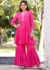 Readymade Pink Kameez With Sharara