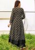 Black Readymade Anarkali Kurta Palazzo Set