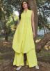 Yellow Readymade Kameez Palazzo Set