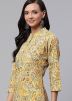 Readymade Yellow Floral Kameez Pant Set