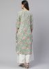 Readymade Kurta Palazzo Set In Green