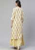 Readymade Yellow Cotton Kurta With Palazzo