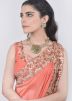 Orange Embroidered Top Palazzo With Dupatta