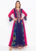 Readymade Multicolor Anarkali Kurta With Pant Set