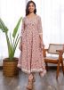 Off White Cotton Hand Block Print Kurta With Pant