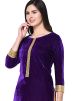 Readymade Purple Straight Cut Kurta Palazzo Set