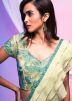 Green Embroidered Top & Skirt & Detachable Dupatta