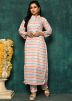 Readymade Multicolor Printed Kurta Set In Cotton