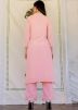 Readymade Pink Cotton Kurta Set