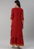 Readymade Red Gota Patti Kurta & Sharara