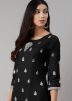 Readymade Black Kurta With Sharara