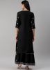 Readymade Black Kurta With Sharara