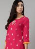 Readymade Pink Rayon Kurta & Sharara