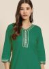 Readymade Green Gota Patti Kurta & Palazzo Set