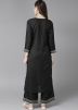 Readymade Black Rayon Gota Patti Kurta & Palazzo