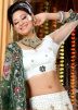 White Net Lehenga Choli with Dupatta