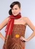 Brown Cotton Bandhej Salwar Kameez