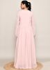 Pink Sequins Work Anarkali Salwar Suit Set