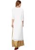 White Embroidered Kurta Set In Georgette