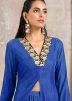 Blue Readymade Long  Velvet Tunic & Pant