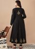 Black Readymade Angrakha Style Suit