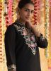 Black Embroidered Pant Kurta Set