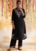 Black Embroidered Pant Kurta Set