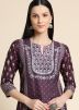 Purple Printed Style Pant Kurta Set