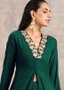 Green Readymade Long Tunic & Pant