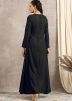 Black Velvet Long Tunic With Pant