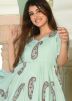 Green Digital Printed Readymade Kurta Set