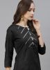 Black Gota Patti Work Long Kurta Set