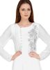 White Thread Embroidered Kurta Set