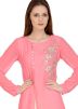 Pink Embroidered Kurta Set